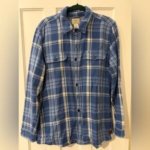 L.L. Bean Blue and White Plaid Shacket